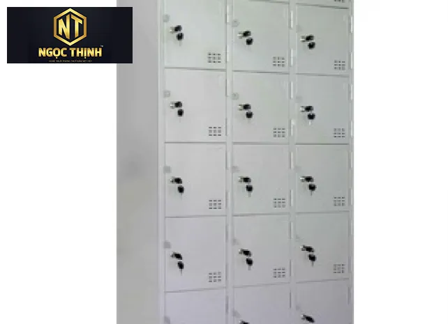 Xưởng Nội Thất Ngọc Thịnh - Tủ locker, tủ sắt 18 ngăn 3 khoang chứa đồ, tài liệu, hồ sơ